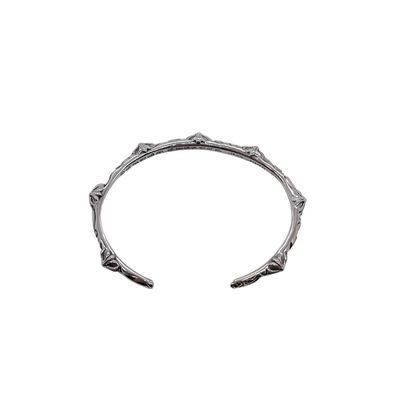 Quality Cross Vine Cuff 925 Silver Bangle Bracelets Unisex With Simple Design factory