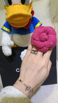 Quality Floral Edge Black Enamel Ring Brass Double Feature C Ring Classic For Engagement factory