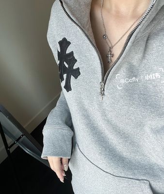 Quality 925 Sterling Silver Cross Paperclip Necklace with Antique Finish and Hand-Set Design factory