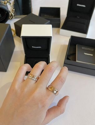 Quality 925 Sterling Silver Ring with 18K Rose Gold Plated Quilted Pattern Wide Band in US Size 5/6/7/8 factory