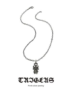 Quality Nickel Free Slim 925 Silver Necklace with Designer Sword Vine Pendant and 16-24 inches Length factory