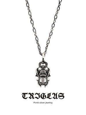 Quality Nickel Free Slim 925 Silver Necklace with Designer Sword Vine Pendant and 16-24 inches Length factory